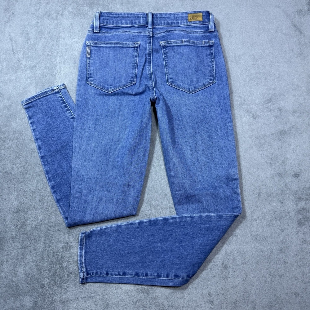 Paige Jeans Womens 27x27 Verdugo Ankle Stretch Denim USA Midrise Boho - Picture 4 of 9